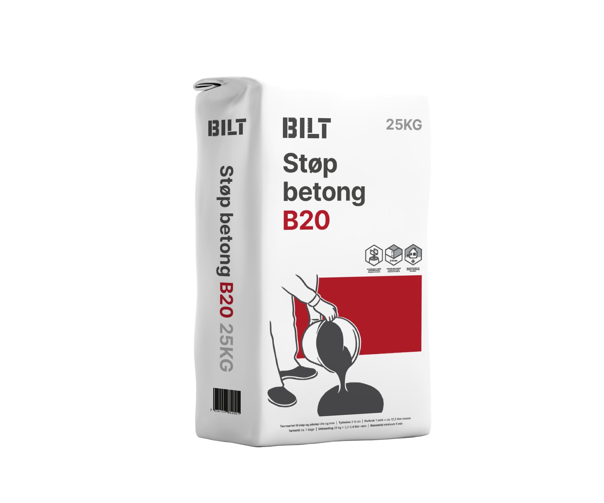 BILT B20 TØRRBETONG 25KG