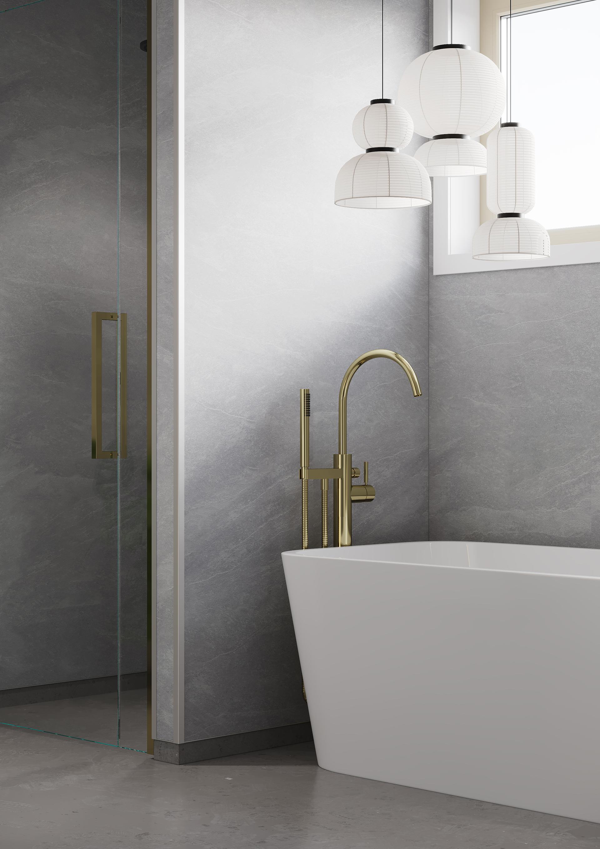 BADEROMSPANEL 1035 SILVER SLATE